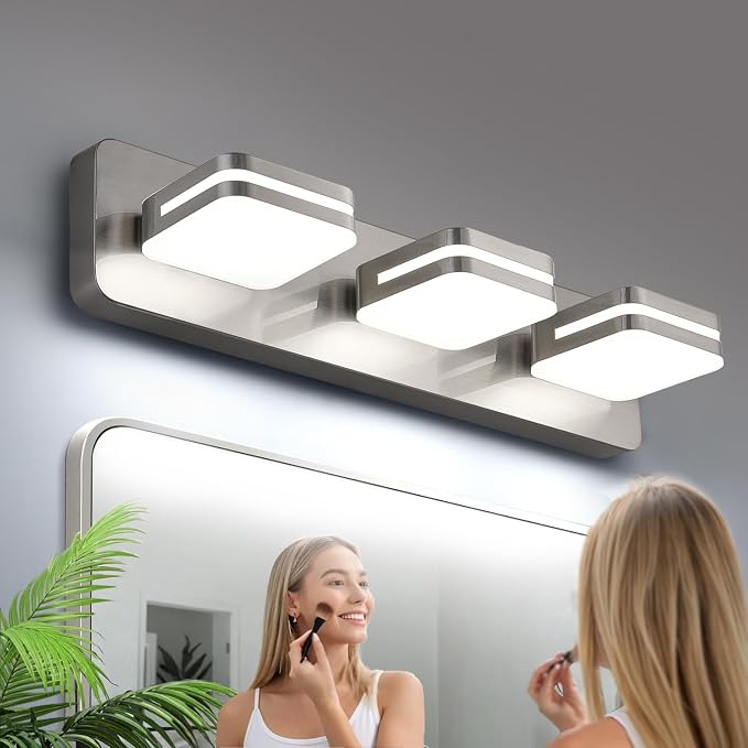 360° Rotate LED Dimmable Bathroom Vanity Light Fixtures, 1300LM Acrylic Brushed by Torondo