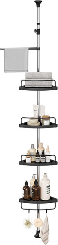 SONGMICS Corner Shower Caddy Tension Pole, 4-Tier Rust-Resistant Shower by SONGMICSbySONGMICSHOME