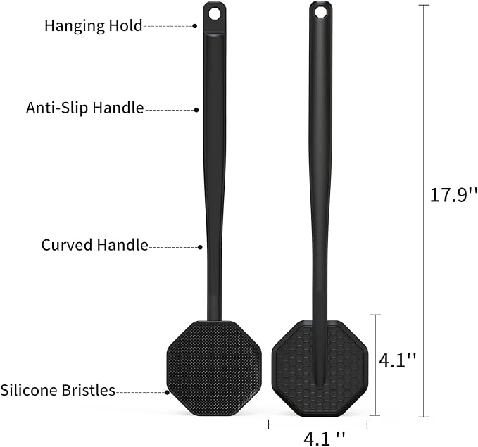 iTokGoK® Premium Silver-Infused Silicone Back Scrubber - Image 5