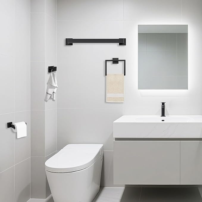 5 Piece Bathroom Towel Bar Set - Image 5