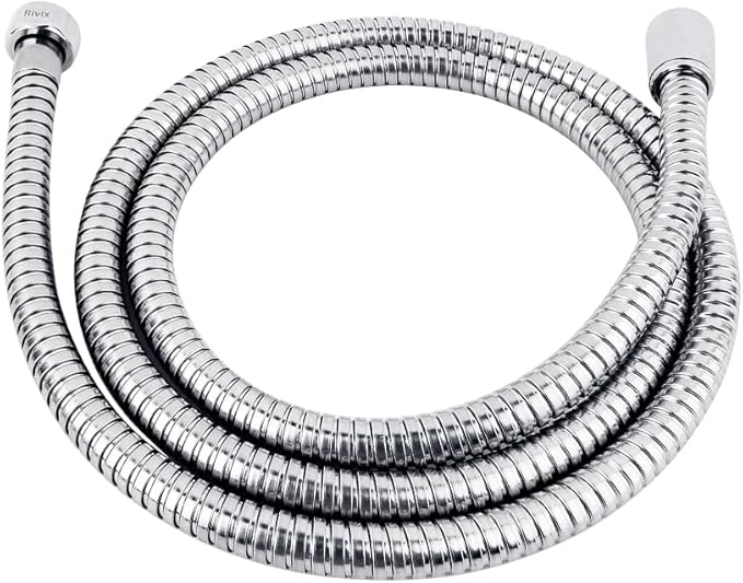 Shower Hose, 70 Inches Extra Long Shower Head Hose Stainless Steel Plated Nut by Rivix