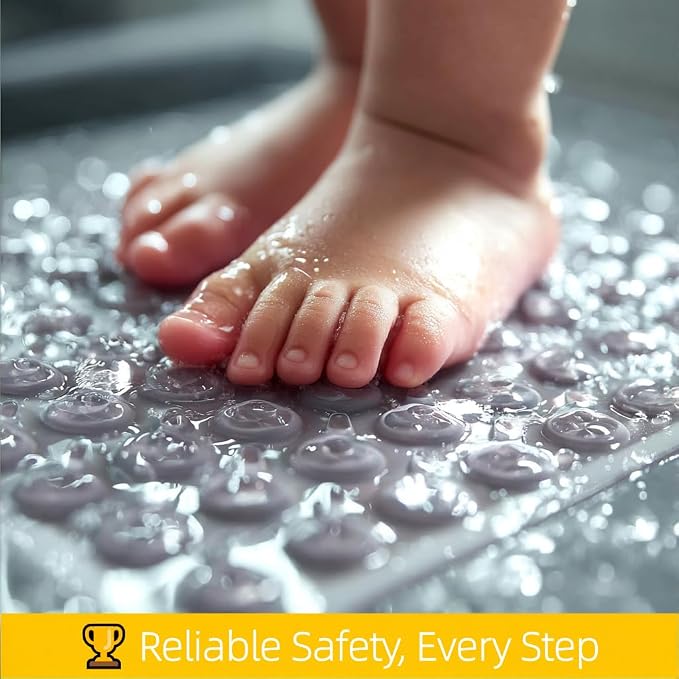 Bath and Shower Safety Mats 27.5x15 inch, Non Slip - Image 6