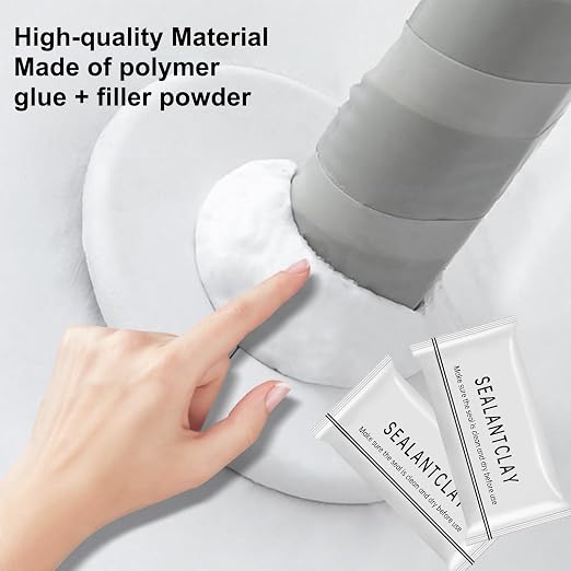 6 Pcs Waterproof Sealant Mastic, 2025 Upgrade White Seal Putty Waterproof Duct - Image 3