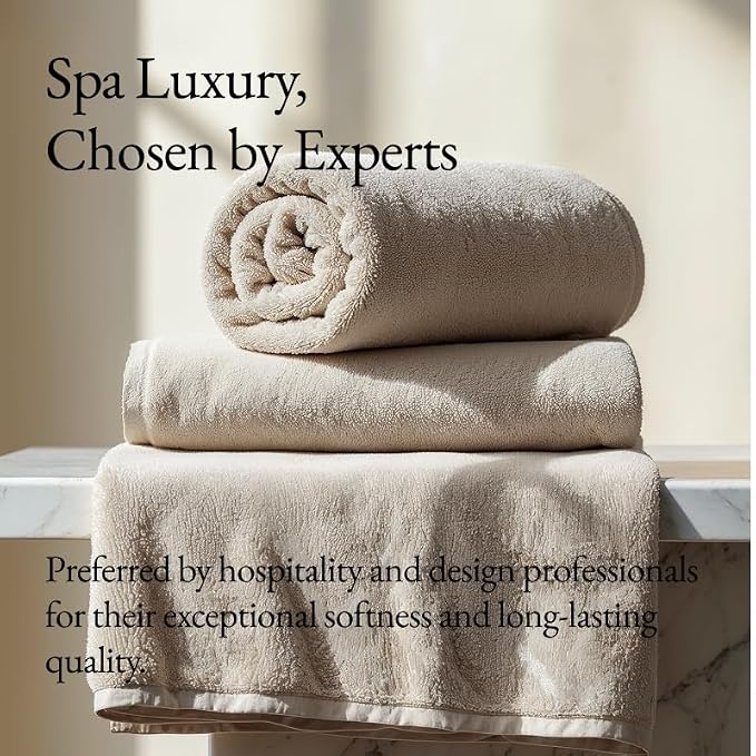 Italic Serene Ultraplush Cotton Bath Towels, 100% Cotton, Heavy Duty, Resort - Image 5