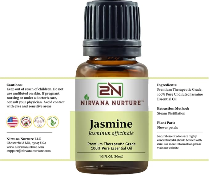Jasmine Essential Oil 100% Pure Premium Therapeutic Grade, Undiluted - Image 7