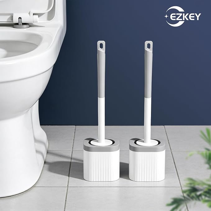 Toilet Brushes, 2 Pack Toilet Brush and Holder Set - Image 7