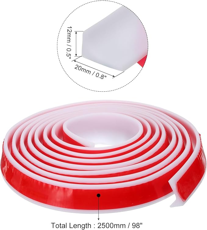 uxcell 98 Inch Collapsible Shower Barrier Stopper Water Splash Guard Blocker - Image 2