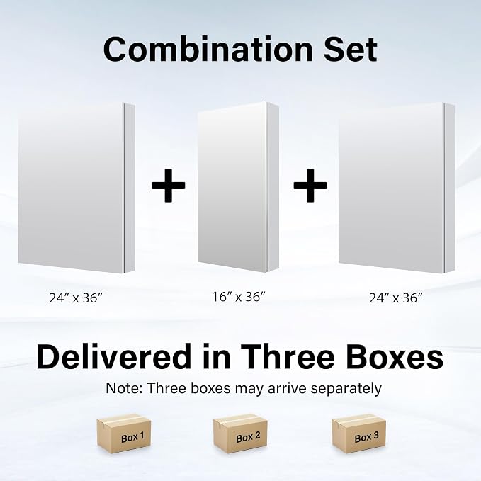WELLFOR 64" x 36" Bathroom Medicine Cabinet - Image 8