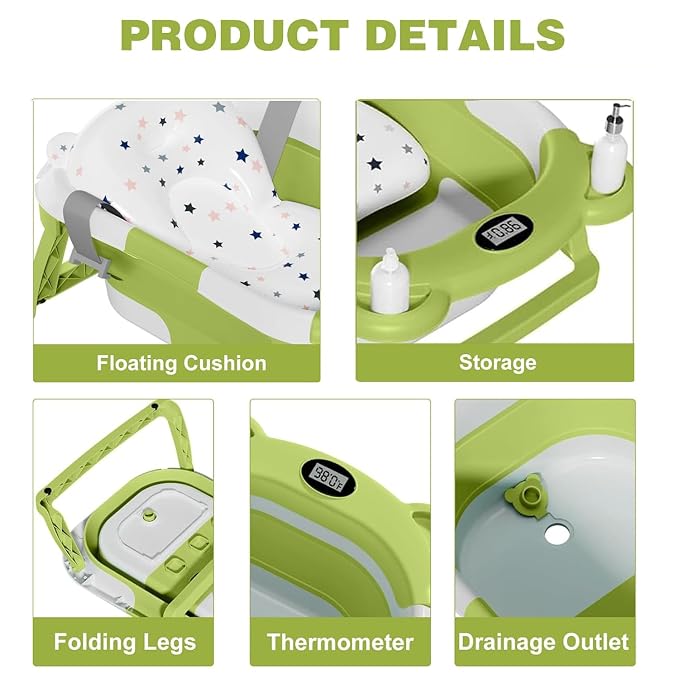 TPN Collapsible Baby Bathtub, Baby Bath Tub - Image 5