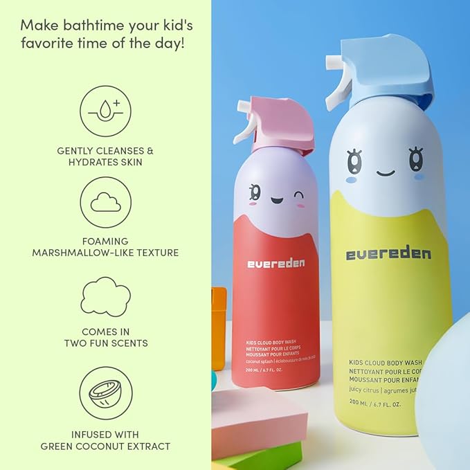 Evereden Kids Foam Soap, Cloud Body Wash: Spray, Shape & Splash: The Fun - Image 4