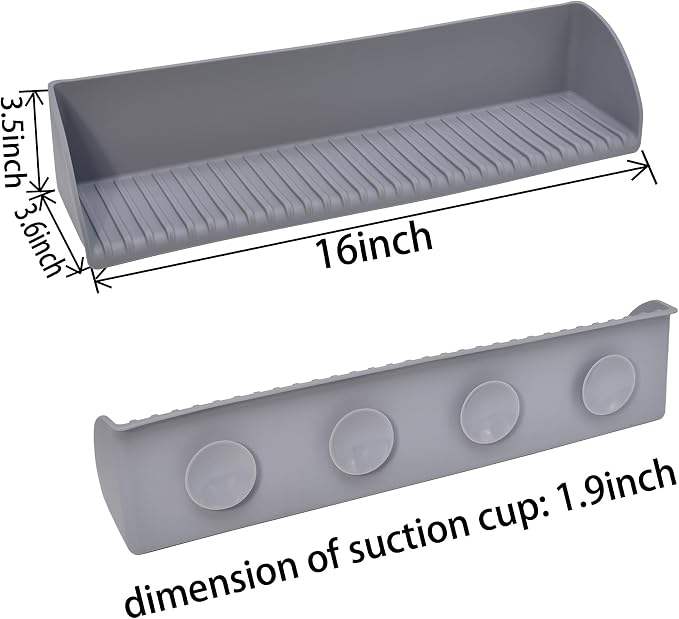 DNC Bathtub Splash Guard for Tub Kids, Silicone Bath tub Ledge Side Toddler - Image 2