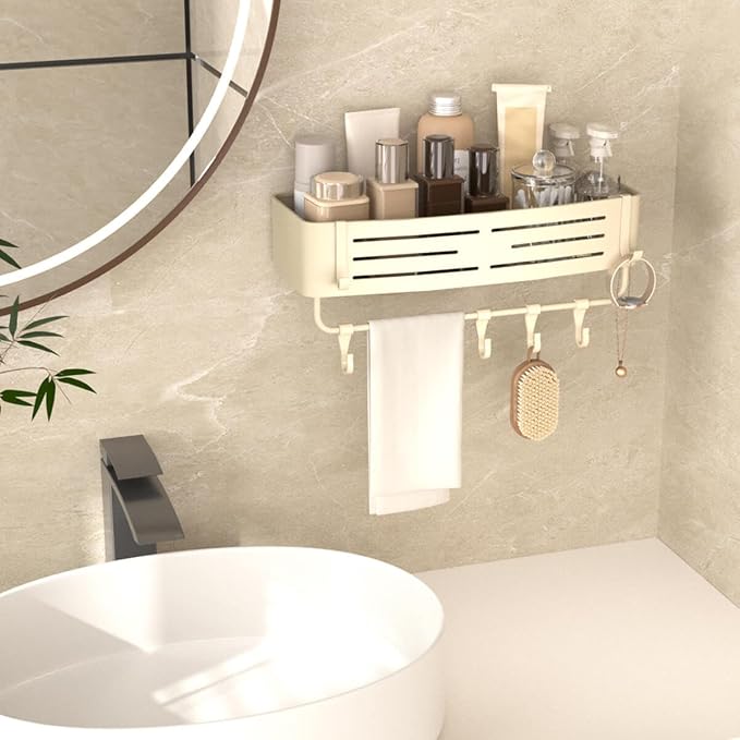 Onemake Aluminum Shower Caddy Suction Cup, No Drilling Bathroom Shower Shelf - Image 7