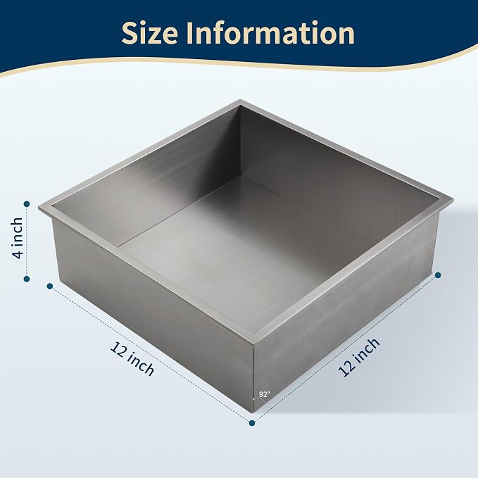 12x12 Shower Niche Insert Tile Ready, Brushed Nickel Recessed Wall Cabinet - Image 3