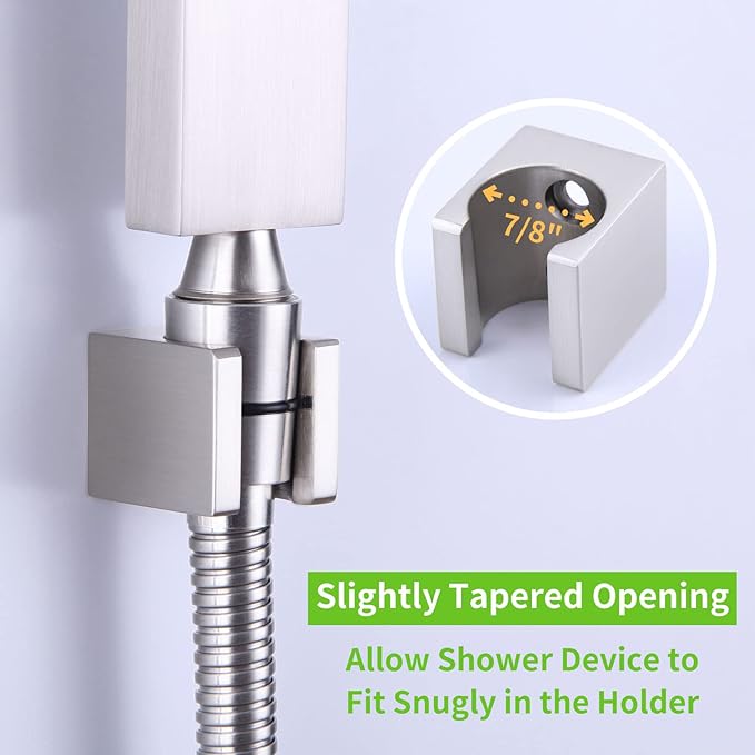 Angle Simple Shower Head Holder, Brass Shower Wand Bracket, Handheld Sprayer - Image 5