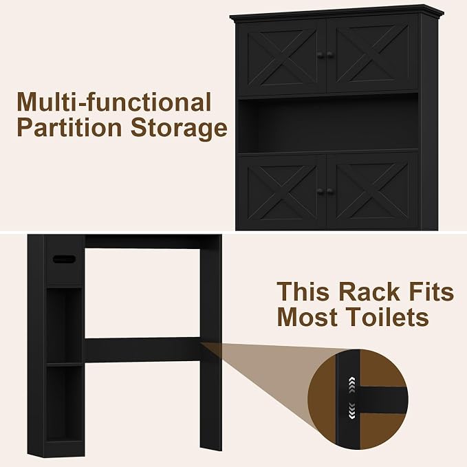 Over The Toilet Storage Cabinet, Farmhouse Storage Cabinet Over Toilet - Image 7