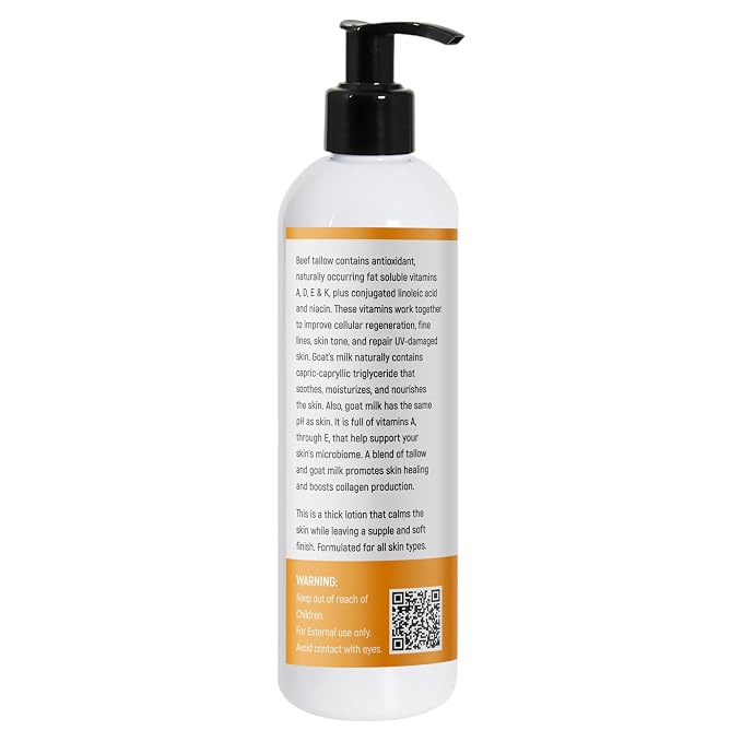 Tallow & Goat Milk Body Lotion for Sensitive Skin, Organic moisturizing Lotion - Image 3