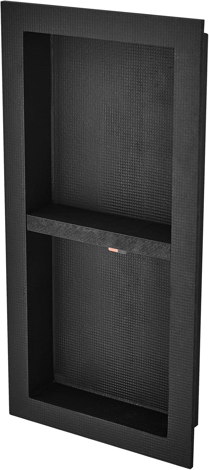 VEVOR Shower Niche Insert Tile Ready 16" x 32", Double Shelf Niche - Image 11