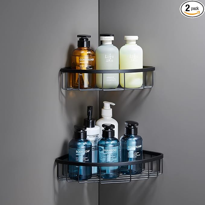 Corner Shower Caddy Shelf Organizer, Stainless Steel Heavy Duty Rust-Proof by GORDEE