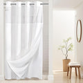 River Dream Stall Heavyweight No Hooks Required Dotted Waffle Weave Shower by RiverDream