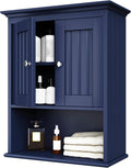 Treocho Wood Wall Cabinet, Bathroom Medicine Cabinet Storage by Treocho