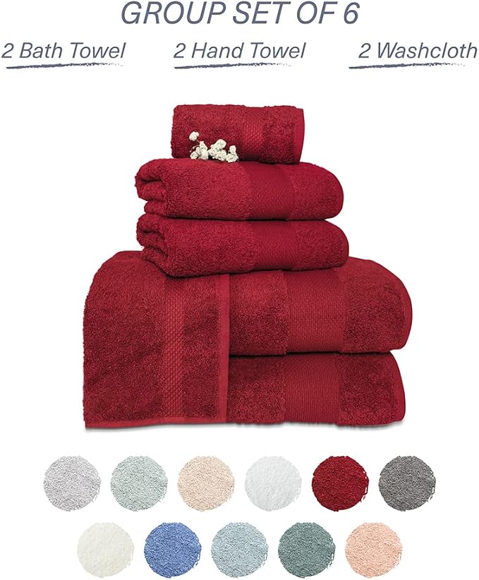 Hencely 6-Piece Bath Towel Set - Image 4