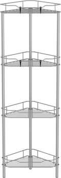 4 Tier Floor Standing Corner Shower Caddy Organizer Shelf by HuggieGems