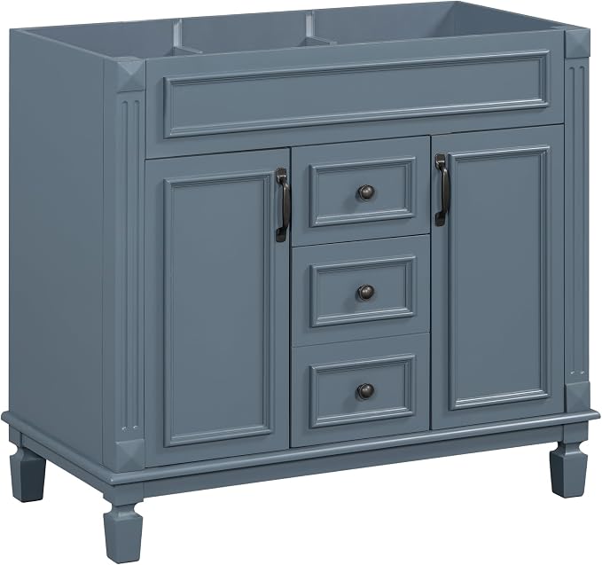 Favfurish 36" Bathroom Vanity Without Top Sink, Modern Freestanding Bath - Image 4