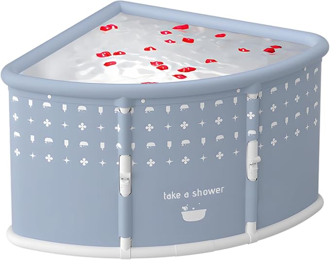 Foldable Bathtub for Adults, Portable Large PVC Collapsible Soaking Tub - Image 2