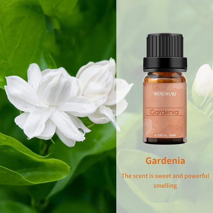 BURIBURI Honeysuckle and Gardenia Essential Oil Set, 100% Pure, Natural - Image 3