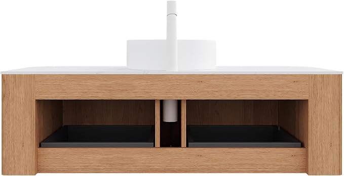 48" Bathroom Vanity with Sink, Floating Plywood Bathroom Vanities with - Image 6