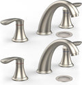 Bathroom Sink Faucet, Faucet for Bathroom Sink, Widespread Brushed Nickel by Unknown