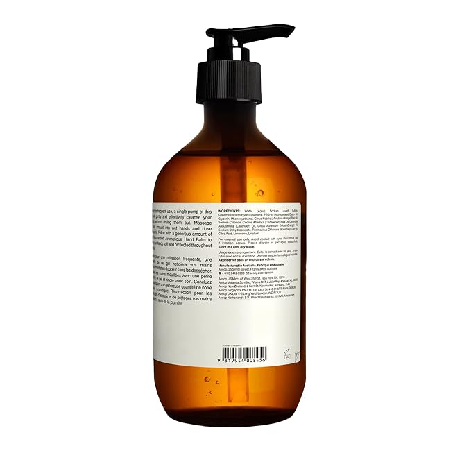 Aesop Resurrection Aromatique Hand Wash | Gentle Cleanser - Image 7