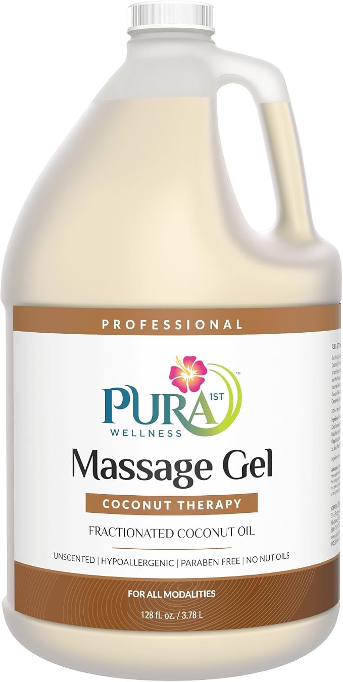 Coconut Therapy Massage Gel, Pura Wellness Massage Gel, Professional Deep by Pura1st