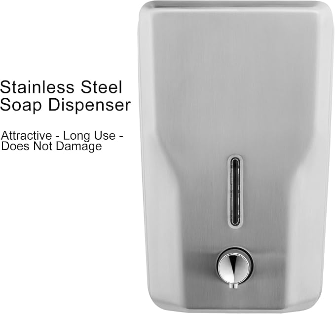 Wall Mount Stainless Steel Soap Dispenser - Image 2