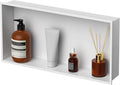 Homevacious 24" X 12" X 4" Stainless Steel Shower Niche No Tile Needed White by Homevacious
