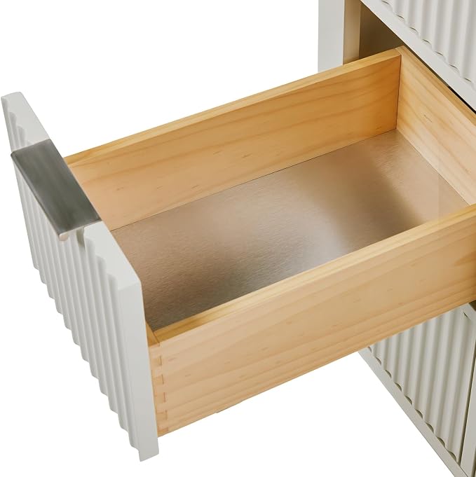 ARIEL Milan 54 Inch Single Sink Base Cabinet in Warm White - Image 14