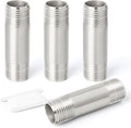 TAISHER 4PCS Stainless Steel Pipe Fittings, 1/2" NPT x 1/2" NPT Male Threaded by TAISHER
