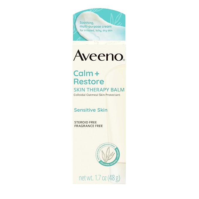 Aveeno Calm + Restore Skin Therapy Balm, Soothing & Moisturizing Skin Protectant - Image 8