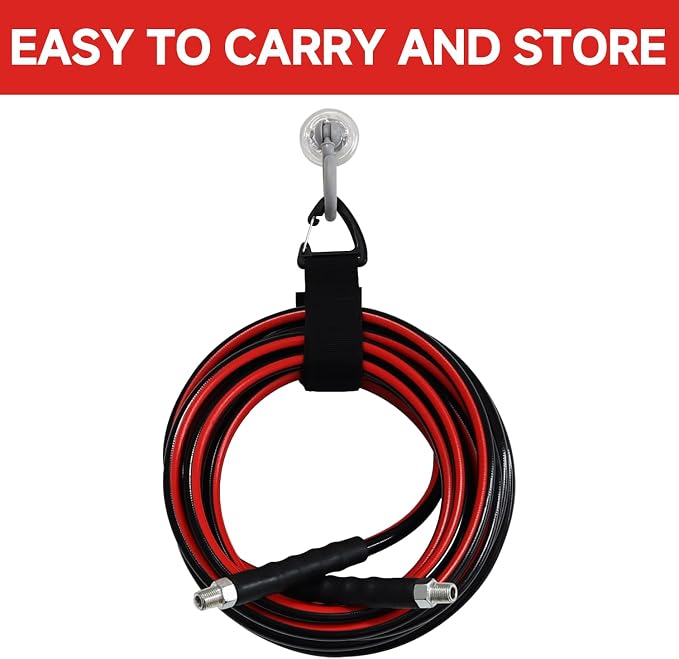 Sewer Jetter Kit for Pressure Washer 150FT, Drain Cleaner Hose 1/4 Inch NPT - Image 8