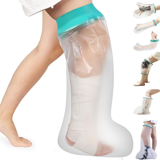 Cast Covers for Shower Leg, Waterproof Cast Cover for Showering/Swimming by CIVJET