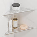 Neodrain 10" Brushed Corner Wall Shelf Set of 2, Floating Corner Shelves by Neodrain