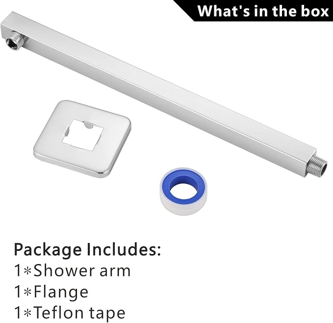 Voolan 20" Square Shower Arm - Image 7
