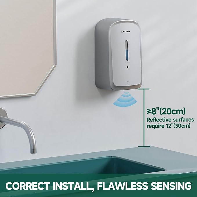 Commercial Automatic Soap Dispenser Large 34oz/1000ml Capacity Wall-Mounted - Image 2