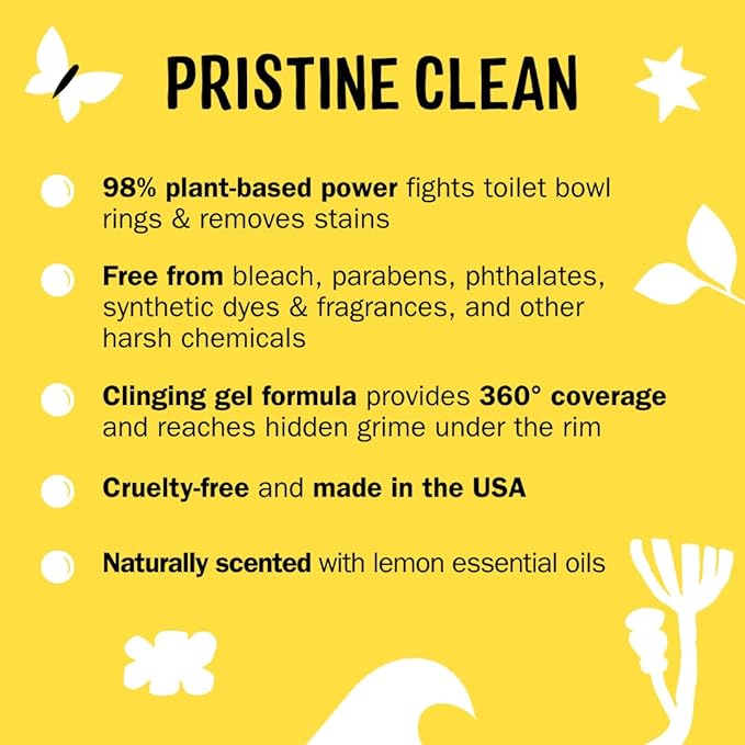 Molly's Suds Toilet Bowl Cleaner | 98% Plant-Based Gel Formula Freshens - Image 3