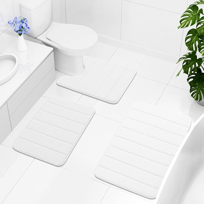 Buganda Memory Foam Bath Mat, 35.4" x 24", Ultra Soft and Non-Slip Bathroom Rugs - Image 8