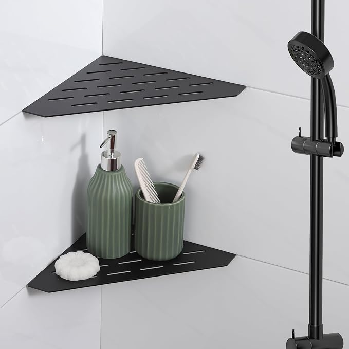 Recessed Corner Shower Shelf, Heavy Duty Shower Shelf, Grout in Bathroom Shelves - Image 6