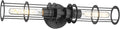 Emak 22 Inch Black Bathroom Light Fixtures Over Mirror, Modern Industrial 2 by EmakLighting