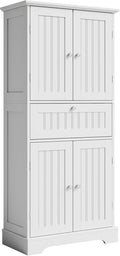 ChooChoo 51" H Tall Bathroom Floor Cabinet, Modern Bathroom Storage Cabinet by ChooChoo