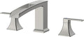 FORIOUS Waterfall Bathtub Faucet Set 3 Hole Brushd Nickel, 2 Handle Deck Mount by FORIOUS