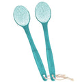 Back Brush for Shower, 14-inch Long Handle Medium Stiff Bristles Bath Scrubber by AMERWASHPLUS